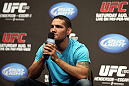 DENVER, CO - AUGUST 10:  Chris Weidman interacts with fans during a Q&A session before the UFC 150 weigh in at Pepsi Center on August 10, 2012 in Denver, Colorado. (Photo by Josh Hedges/Zuffa LLC/Zuffa LLC via Getty Images)