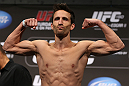DENVER, CO - AUGUST 10:  Ken Stone makes weight during the UFC 150 weigh in at Pepsi Center on August 10, 2012 in Denver, Colorado. (Photo by Josh Hedges/Zuffa LLC/Zuffa LLC via Getty Images)