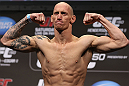 DENVER, CO - AUGUST 10:  Buddy Roberts makes weight during the UFC 150 weigh in at Pepsi Center on August 10, 2012 in Denver, Colorado. (Photo by Josh Hedges/Zuffa LLC/Zuffa LLC via Getty Images)