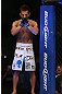 DENVER, CO - AUGUST 11:  Eiji Mitsuoka prepares to enter the Octagon before his bout against Nik Lentz at UFC 150 inside Pepsi Center on August 11, 2012 in Denver, Colorado. (Photo by Josh Hedges/Zuffa LLC/Zuffa LLC via Getty Images)