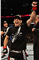 DENVER, CO - AUGUST 11:  Nik Lentz reacts after defeating Eiji Mitsuoka during their featherweight bout at UFC 150 inside Pepsi Center on August 11, 2012 in Denver, Colorado. (Photo by Nick Laham/Zuffa LLC/Zuffa LLC via Getty Images)