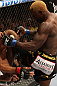 DENVER, CO - AUGUST 11:  (R-L) Melvin Guillard delivers a knee strike against Donald "Cowboy" Cerrone during their lightweight bout at UFC 150 inside Pepsi Center on August 11, 2012 in Denver, Colorado. (Photo by Nick Laham/Zuffa LLC/Zuffa LLC via Getty Images)