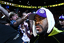 ATLANTA, GA - APRIL 21:  Rashad Evans arrives for his light heavyweight title bout against Jon Jones for UFC 145 at Philips Arena on April 21, 2012 in Atlanta, Georgia.  (Photo by Al Bello/Zuffa LLC/Zuffa LLC via Getty Images) *** Local Caption *** Rashad Evans
