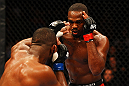 ATLANTA, GA - APRIL 21:  Jon Jones (R) fights Rashad Evans during their light heavyweight title bout for UFC 145 at Philips Arena on April 21, 2012 in Atlanta, Georgia.  (Photo by Al Bello/Zuffa LLC/Zuffa LLC via Getty Images) *** Local Caption *** Jon Jones; Rashad Evans