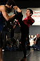 TORONTO, CANADA - SEPTEMBER 19:   Joseph Benavidez works out for fans and media during the UFC 152 open workouts at Xtreme Couture Gym on September 19, 2012 in Toronto, Ontario, Canada.  (Photo by Josh Hedges/Zuffa LLC/Zuffa LLC via Getty Images)