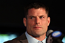 TORONTO, CANADA - SEPTEMBER 20: Brian Stann interacts with media during the UFC 152 pre-fight press conference at Real Sports Bar and Grill on September 20, 2012 in Toronto, Ontario, Canada. (Photo by Josh Hedges/Zuffa LLC/Zuffa LLC via Getty Images)