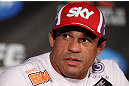 TORONTO, CANADA - SEPTEMBER 20: Vitor Belfort interacts with media during the UFC 152 pre-fight press conference at Real Sports Bar and Grill on September 20, 2012 in Toronto, Ontario, Canada. (Photo by Josh Hedges/Zuffa LLC/Zuffa LLC via Getty Images)