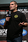 TORONTO, CANADA - SEPTEMBER 21:   Cain Velasquez interacts with fans during a Q&A session before the UFC 152 weigh in at Mattamy Athletic Centre at the Gardens on September 21, 2012 in Toronto, Ontario, Canada.  (Photo by Josh Hedges/Zuffa LLC/Zuffa LLC via Getty Images)