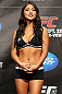 TORONTO, CANADA - SEPTEMBER 21: UFC Octagon Girl Arianny Celeste stands on stage during the UFC 152 weigh in at Mattamy Athletic Centre at the Gardens on September 21, 2012 in Toronto, Ontario, Canada. (Photo by Mike Roach/Zuffa LLC/Zuffa LLC via Getty Images)