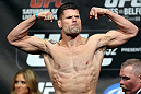 TORONTO, CANADA - SEPTEMBER 21: Brian Stann weighs in during the UFC 152 weigh in at Mattamy Athletic Centre at the Gardens on September 21, 2012 in Toronto, Ontario, Canada. (Photo by Josh Hedges/Zuffa LLC/Zuffa LLC via Getty Images)