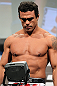 TORONTO, CANADA - SEPTEMBER 21: Vitor Belfort weighs in during the UFC 152 weigh in at Mattamy Athletic Centre at the Gardens on September 21, 2012 in Toronto, Ontario, Canada. (Photo by Mike Roach/Zuffa LLC/Zuffa LLC via Getty Images)