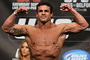 TORONTO, CANADA - SEPTEMBER 21: Vitor Belfort weighs in during the UFC 152 weigh in at Mattamy Athletic Centre at the Gardens on September 21, 2012 in Toronto, Ontario, Canada. (Photo by Josh Hedges/Zuffa LLC/Zuffa LLC via Getty Images)