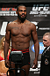 TORONTO, CANADA - SEPTEMBER 21: Jon "Bones" Jones weighs in during the UFC 152 weigh in at Mattamy Athletic Centre at the Gardens on September 21, 2012 in Toronto, Ontario, Canada. (Photo by Josh Hedges/Zuffa LLC/Zuffa LLC via Getty Images)