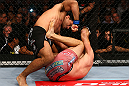 TORONTO, CANADA - SEPTEMBER 22: (L-R) Vinny Magalhaes punches Igor Pokrajac during their light heavyweight bout at UFC 152 inside Air Canada Centre on September 22, 2012 in Toronto, Ontario, Canada. (Photo by Al Bello/Zuffa LLC/Zuffa LLC via Getty Images)