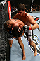 TORONTO, CANADA - SEPTEMBER 22: (R-L) Michael Bisping punches Brian Stann during their middleweight bout at UFC 152 inside Air Canada Centre on September 22, 2012 in Toronto, Ontario, Canada. (Photo by Al Bello/Zuffa LLC/Zuffa LLC via Getty Images)