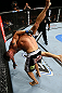 TORONTO, CANADA - SEPTEMBER 22: (L-R) Michael Bisping takes down Brian Stann during their middleweight bout at UFC 152 inside Air Canada Centre on September 22, 2012 in Toronto, Ontario, Canada. (Photo by Al Bello/Zuffa LLC/Zuffa LLC via Getty Images)