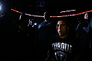 TORONTO, CANADA - SEPTEMBER 22: Joseph Benavidez enters the arena before his flyweight championship bout against Demetrious Johnson at UFC 152 inside Air Canada Centre on September 22, 2012 in Toronto, Ontario, Canada. (Photo by Al Bello/Zuffa LLC/Zuffa LLC via Getty Images)