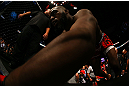 Jon Jones prepares to enter the Octagon before his light heavyweight championship bout against Vitor Belfort at UFC 152 inside Air Canada Centre on September 22, 2012 in Toronto, Ontario, Canada. (Photo by Al Bello/Zuffa LLC/Zuffa LLC via Getty Images)