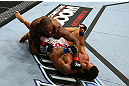 TORONTO, CANADA - SEPTEMBER 22: (L-R) Jon Jones punches Vitor Belfort during their light heavyweight championship bout at UFC 152 inside Air Canada Centre on September 22, 2012 in Toronto, Ontario, Canada. (Photo by Al Bello/Zuffa LLC/Zuffa LLC via Getty Images)
