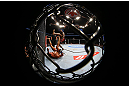TORONTO, CANADA - SEPTEMBER 22: (R-L) Jon Jones kicks Vitor Belfort during their light heavyweight championship bout at UFC 152 inside Air Canada Centre on September 22, 2012 in Toronto, Ontario, Canada. (Photo by Al Bello/Zuffa LLC/Zuffa LLC via Getty Images)