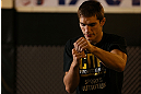 NOTTINGHAM, ENGLAND - SEPTEMBER 26:    John Hathaway works out for the media during an open workout session at Gym Combat on September 26, 2012 in Nottingham, England.  (Photo by Josh Hedges/Zuffa LLC/Zuffa LLC via Getty Images)