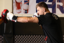 NOTTINGHAM, ENGLAND - SEPTEMBER 26:    Stipe Miocic works out for the media during an open workout session at Gym Combat on September 26, 2012 in Nottingham, England.  (Photo by Josh Hedges/Zuffa LLC/Zuffa LLC via Getty Images)