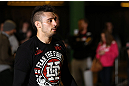NOTTINGHAM, ENGLAND - SEPTEMBER 26:    Dan Hardy works out for the media during an open workout session at Gym Combat on September 26, 2012 in Nottingham, England.  (Photo by Josh Hedges/Zuffa LLC/Zuffa LLC via Getty Images)