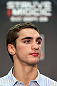 NOTTINGHAM, ENGLAND - SEPTEMBER 27:  John Hathaway interacts with media during a UFC press conference at the Hilton Hotel on September 27, 2012 in Nottingham, England.  (Photo by Josh Hedges/Zuffa LLC/Zuffa LLC via Getty Images)