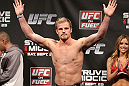 NOTTINGHAM, ENGLAND - SEPTEMBER 28:  Gunnar Nelson weighs in during the UFC on Fuel TV weigh in at Capital FM Arena on September 28, 2012 in Nottingham, England.  (Photo by Josh Hedges/Zuffa LLC/Zuffa LLC via Getty Images)