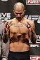 NOTTINGHAM, ENGLAND - SEPTEMBER 28:  Akira Corassani weighs in during the UFC on Fuel TV weigh in at Capital FM Arena on September 28, 2012 in Nottingham, England.  (Photo by Josh Hedges/Zuffa LLC/Zuffa LLC via Getty Images)