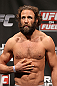 NOTTINGHAM, ENGLAND - SEPTEMBER 28:  Kyle Kingsbury weighs in during the UFC on Fuel TV weigh in at Capital FM Arena on September 28, 2012 in Nottingham, England.  (Photo by Josh Hedges/Zuffa LLC/Zuffa LLC via Getty Images)