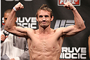 NOTTINGHAM, ENGLAND - SEPTEMBER 28:  Brad Pickett weighs in during the UFC on Fuel TV weigh in at Capital FM Arena on September 28, 2012 in Nottingham, England.  (Photo by Josh Hedges/Zuffa LLC/Zuffa LLC via Getty Images)