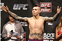 NOTTINGHAM, ENGLAND - SEPTEMBER 28:  Dan Hardy weighs in during the UFC on Fuel TV weigh in at Capital FM Arena on September 28, 2012 in Nottingham, England.  (Photo by Josh Hedges/Zuffa LLC/Zuffa LLC via Getty Images)
