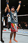 NOTTINGHAM, ENGLAND - SEPTEMBER 29:  Brad Tavares reacts after defeating Tom Watson during their middleweight fight at the UFC on Fuel TV event at Capital FM Arena on September 29, 2012 in Nottingham, England.  (Photo by Josh Hedges/Zuffa LLC/Zuffa LLC via Getty Images)