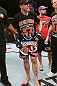 NOTTINGHAM, ENGLAND - SEPTEMBER 29:  Duane Ludwig watches a replay after suffering a knee injury during his welterweight fight against Che Mills at the UFC on Fuel TV event at Capital FM Arena on September 29, 2012 in Nottingham, England.  (Photo by Josh Hedges/Zuffa LLC/Zuffa LLC via Getty Images)