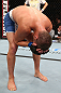 NOTTINGHAM, ENGLAND - SEPTEMBER 29:  Matt Wiman reacts after defeating Paul Sass during their lightweight fight at the UFC on Fuel TV event at Capital FM Arena on September 29, 2012 in Nottingham, England.  (Photo by Josh Hedges/Zuffa LLC/Zuffa LLC via Getty Images)