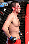 NOTTINGHAM, ENGLAND - SEPTEMBER 29:  Amir Sadollah stands in his corner between rounds during his welterweight fight against Dan Hardy at the UFC on Fuel TV event at Capital FM Arena on September 29, 2012 in Nottingham, England.  (Photo by Josh Hedges/Zuffa LLC/Zuffa LLC via Getty Images)
