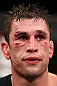 NOTTINGHAM, ENGLAND - SEPTEMBER 29:  Amir Sadollah stands in the Octagon after his welterweight fight against Dan Hardy at the UFC on Fuel TV event at Capital FM Arena on September 29, 2012 in Nottingham, England.  (Photo by Josh Hedges/Zuffa LLC/Zuffa LLC via Getty Images)