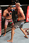 NOTTINGHAM, ENGLAND - SEPTEMBER 29:  (R-L) Strefan Struve punches Stipe Miocic during their heavyweight fight at the UFC on Fuel TV event at Capital FM Arena on September 29, 2012 in Nottingham, England.  (Photo by Josh Hedges/Zuffa LLC/Zuffa LLC via Getty Images)