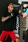 MINNEAPOLIS, MN - OCTOBER 02:  Jay Hieron works out for media and fans during an open training session at Cellar Kickboxing and Martial Arts on October 2, 2012 in Minneapolis, Minnesota.  (Photo by Josh Hedges/Zuffa LLC/Zuffa LLC via Getty Images)
