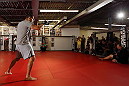 MINNEAPOLIS, MN - OCTOBER 02:  Antonio Silva works out for media and fans during an open training session at Cellar Kickboxing and Martial Arts on October 2, 2012 in Minneapolis, Minnesota.  (Photo by Josh Hedges/Zuffa LLC/Zuffa LLC via Getty Images)