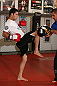 MINNEAPOLIS, MN - OCTOBER 02:  Jussier Formiga works out for media and fans during an open training session at Cellar Kickboxing and Martial Arts on October 2, 2012 in Minneapolis, Minnesota.  (Photo by Josh Hedges/Zuffa LLC/Zuffa LLC via Getty Images)