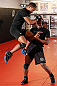 MINNEAPOLIS, MN - OCTOBER 02:  Marcus LeVesseur works out for media and fans during an open training session at Cellar Kickboxing and Martial Arts on October 2, 2012 in Minneapolis, Minnesota.  (Photo by Josh Hedges/Zuffa LLC/Zuffa LLC via Getty Images)