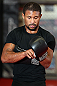 MINNEAPOLIS, MN - OCTOBER 02:  Marcus LeVesseur works out for media and fans during an open training session at Cellar Kickboxing and Martial Arts on October 2, 2012 in Minneapolis, Minnesota.  (Photo by Josh Hedges/Zuffa LLC/Zuffa LLC via Getty Images)