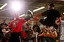 MINNEAPOLIS, MN - OCTOBER 02:  John Dodson works out for media and fans during an open training session at Cellar Kickboxing and Martial Arts on October 2, 2012 in Minneapolis, Minnesota.  (Photo by Josh Hedges/Zuffa LLC/Zuffa LLC via Getty Images)