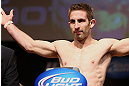 MINNEAPOLIS, MN - OCTOBER 04:  Phil Harris weighs in during the UFC on FX weigh in at Pantages Theater on October 4, 2012 in Minneapolis, Minnesota.  (Photo by Josh Hedges/Zuffa LLC/Zuffa LLC via Getty Images)