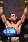 MINNEAPOLIS, MN - OCTOBER 04:  John Dodson weighs in during the UFC on FX weigh in at Pantages Theater on October 4, 2012 in Minneapolis, Minnesota.  (Photo by Josh Hedges/Zuffa LLC/Zuffa LLC via Getty Images)