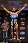 MINNEAPOLIS, MN - OCTOBER 04:  John Dodson weighs in during the UFC on FX weigh in at Pantages Theater on October 4, 2012 in Minneapolis, Minnesota.  (Photo by Josh Hedges/Zuffa LLC/Zuffa LLC via Getty Images)