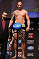 MINNEAPOLIS, MN - OCTOBER 04:  Travis Browne weighs in during the UFC on FX weigh in at Pantages Theater on October 4, 2012 in Minneapolis, Minnesota.  (Photo by Josh Hedges/Zuffa LLC/Zuffa LLC via Getty Images)