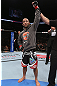 MINNEAPOLIS, MN - OCTOBER 05:  Darren Uyenoyama reacts after defeating Phil Harris during their flyweight fight at the UFC on FX event at Target Center on October 5, 2012 in Minneapolis, Minnesota.  (Photo by Josh Hedges/Zuffa LLC/Zuffa LLC via Getty Images)